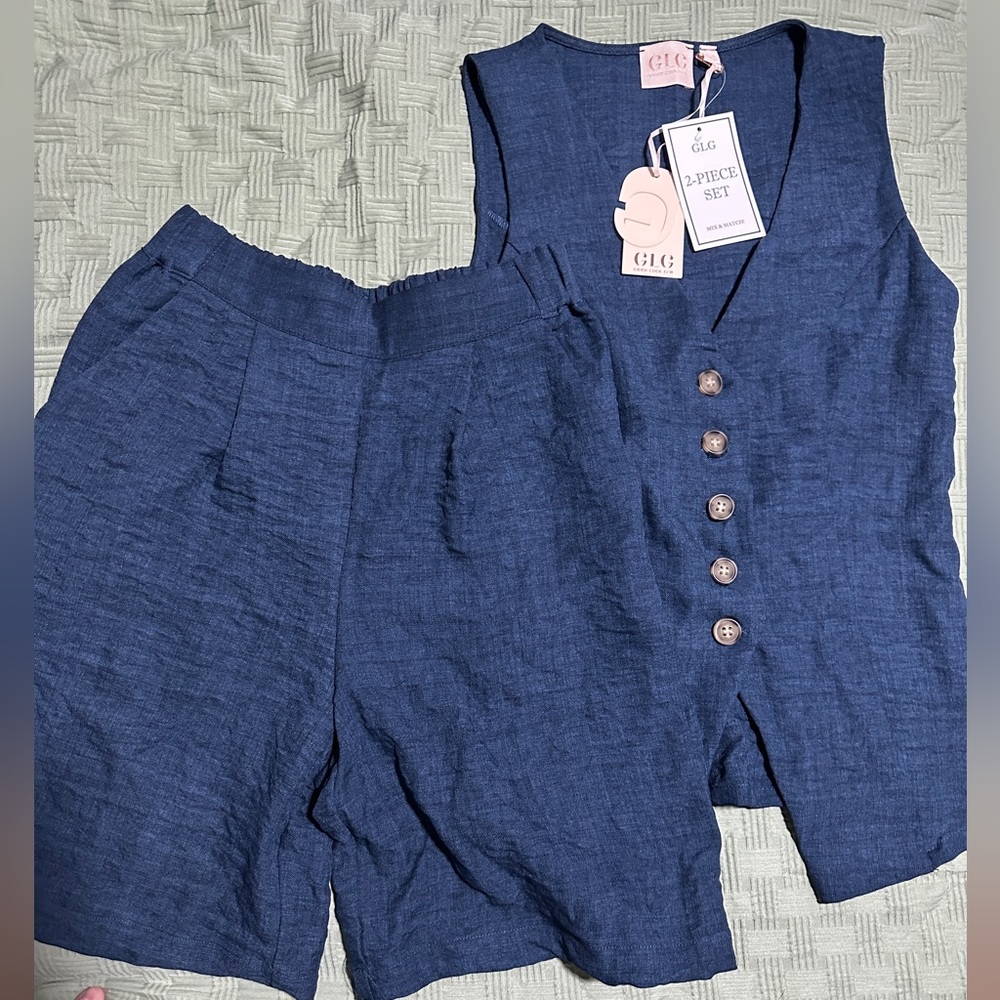 Navy Two-Piece Set